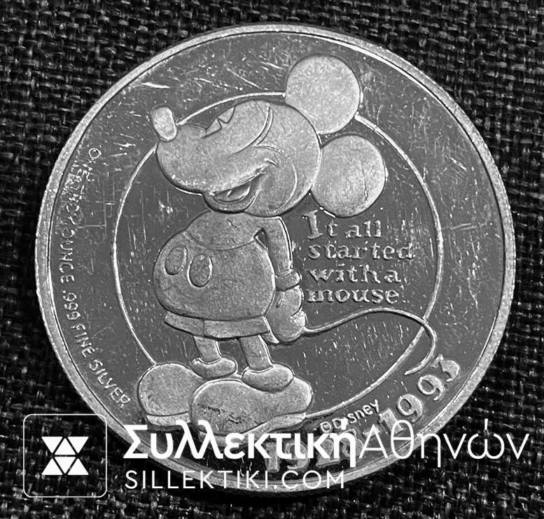 Silver Medal 1 Oz "Mickey Mouse"